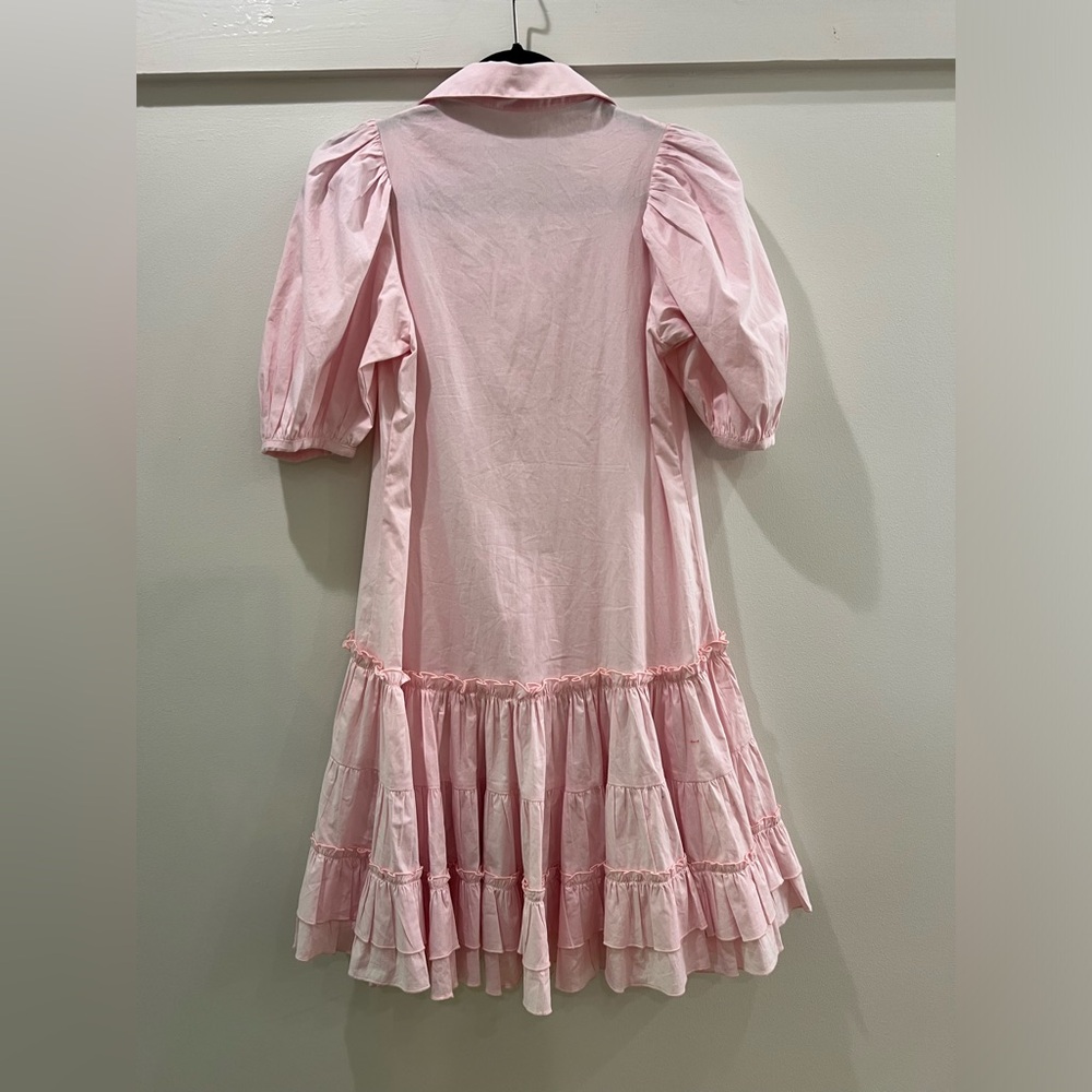Kleid Pink Ruffle Sundress with Puff Sleeves - Picture 7 of 7